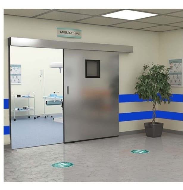 Ameliyathane otomatik kurşunlu kapısı — RadEX Kurşun